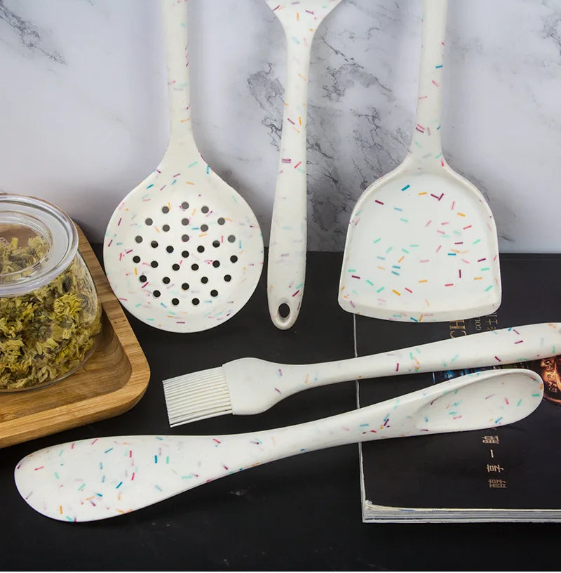 Kitchen Tools  Non-stick Spatula Silicone Shovel Heat Resistant Cooking  Ladel Colander Spoons  Gadgets