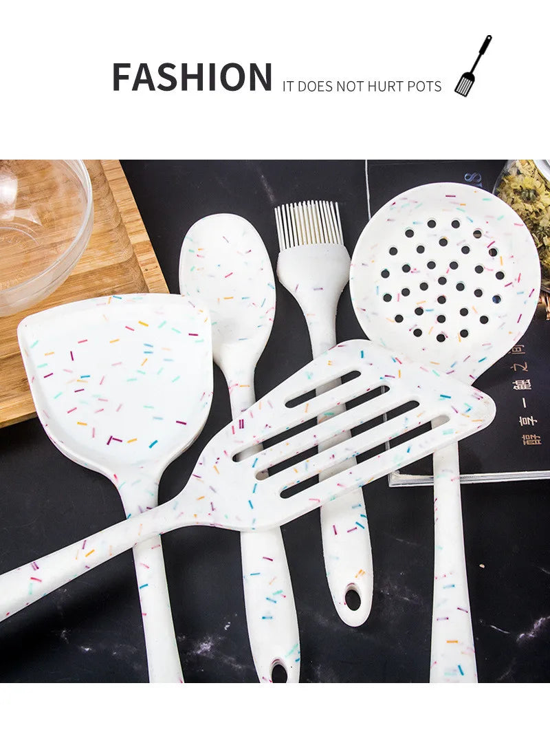 Kitchen Tools  Non-stick Spatula Silicone Shovel Heat Resistant Cooking  Ladel Colander Spoons  Gadgets