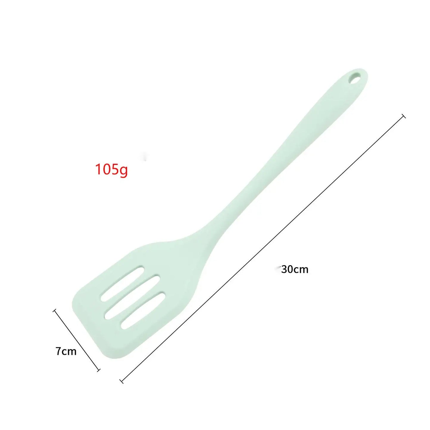 Kitchen Silicone Turners Gadgets Spatula Egg Fish Frying Pan Scoop Fried Shovel Slotted Turners Kitchen Tools Cooking Utensils