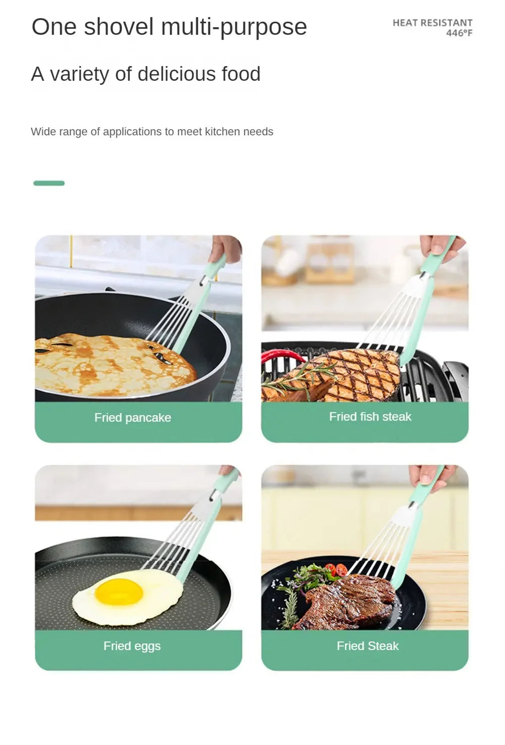 Kitchen Silicone Spatulas Other Gadgets Spatula Kit Pastry Barbecue Fried Fish Utensil Tableware Special Household Utensils